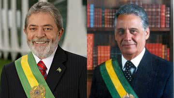 Fotografias oficiais como presidentes de Lula e Fernando Henrique Cardoso - Fotos por Agência Brasil pelo Wikimedia Commons