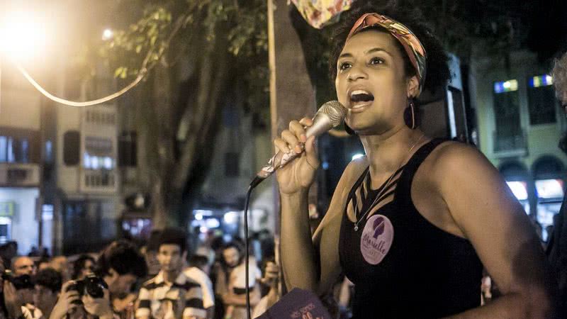 Marielle em discurso durante campanha municipal, em agosto de 2016 - Mídia NINJA / Flickr