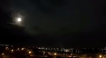 Avistamento do meteoro no céu mineiro - Divulgação