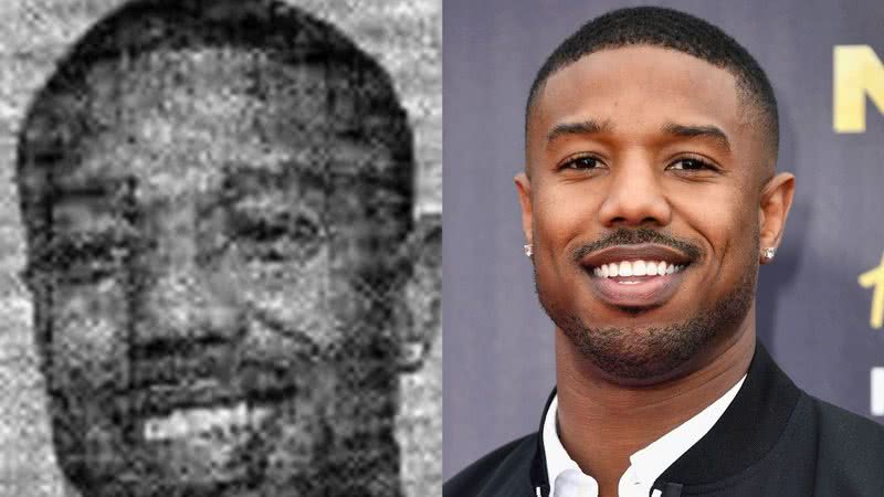 Fotografia usada pela Polícia do Ceará e Michael B. Jordan no ano de 2018 - Divulgação/Polícia Civil do Ceará / Getty Images