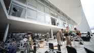 Fotografia do Palácio do Planalto destruído após os atos golpistas de 8 de janeiro de 2023 - Getty Images