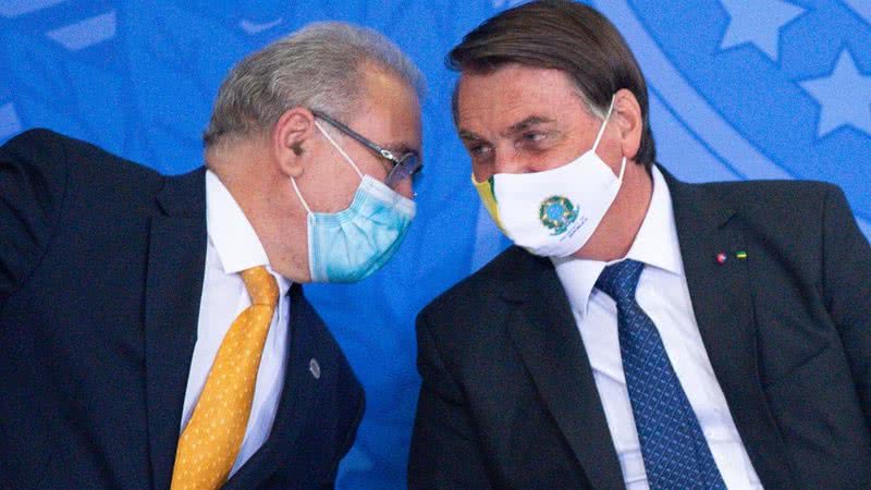 Marcelo Queiroga e Jair Bolsonaro - Getty Images