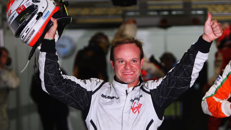 Rubens Barrichello após corrida em 2009 - Getty Images