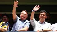 Fotografia de Sérgio Moro com Jair Bolsonaro em fevereiro de 2020 - Getty Images