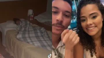 Trechos de série de vídeos do TikTok que contam a história por trás da mulher nua em quarto de turistas - Reprodução/YouTube/UOL