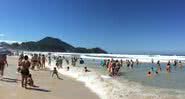 Praia de Ubatuba, onde ocorreu o ataque - Divulgação/Laurene Santos/TV Vanguarda