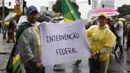 Apoiadores do Bolsonaro em manifestações em oposição ao resultado das eleições de 2022 - Getty Images