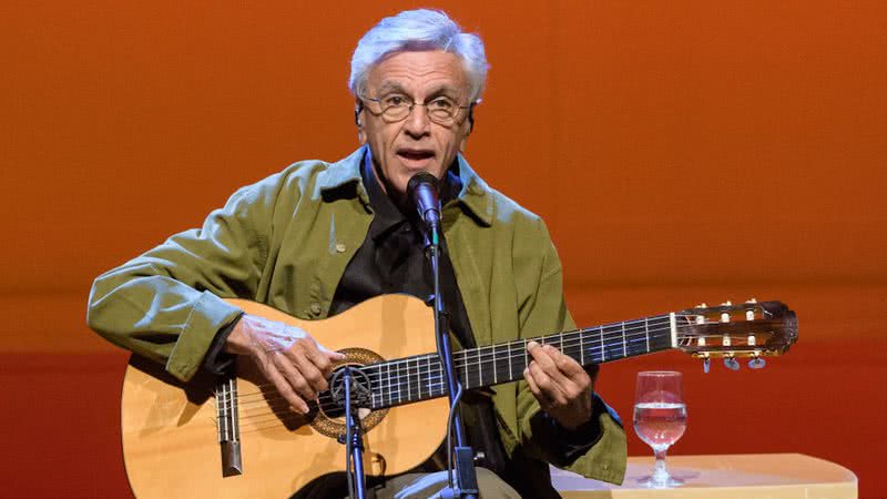 Cantor Caetano Veloso em abril de 2019 - Getty Images