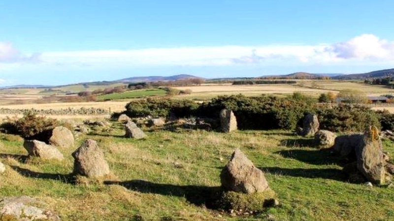 Círculo de pedra localizado na Escócia - Divulgação/Aberdeenshire Council