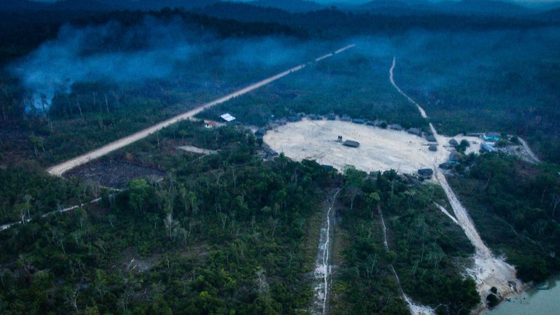 Área desmatada da floresta amazônica - Getty Images