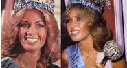 Gabriella Brum no dia que ganhou o Miss Mundo, em 1986 - Wikimedia Commons