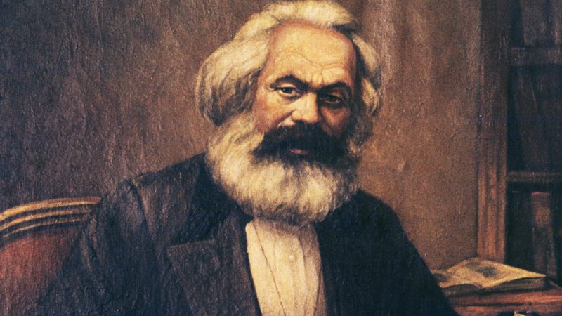 Pintura mostra Karl Marx - Getty images