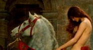 Detalhe do retrato de Lady Godiva por John Collier - Wikimedia Commons