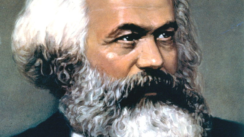 O comunista Karl Marx em retrato fotográfico colorido - Getty Images