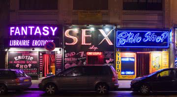 Imagem meramente ilustrativa de fachadas de Sex Shops - Getty Images