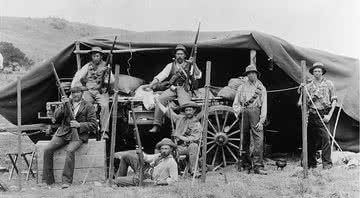 Soldados holandeses na Guerra dos Bôeres, travada entre outubro de 1899 e maio de 1902 - Getty Images