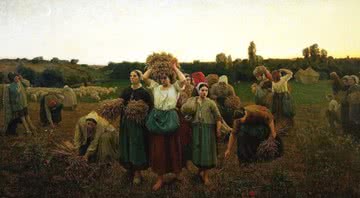 La Retirada de las Espigadoras, Jules Breton / Crédito: Reprodução