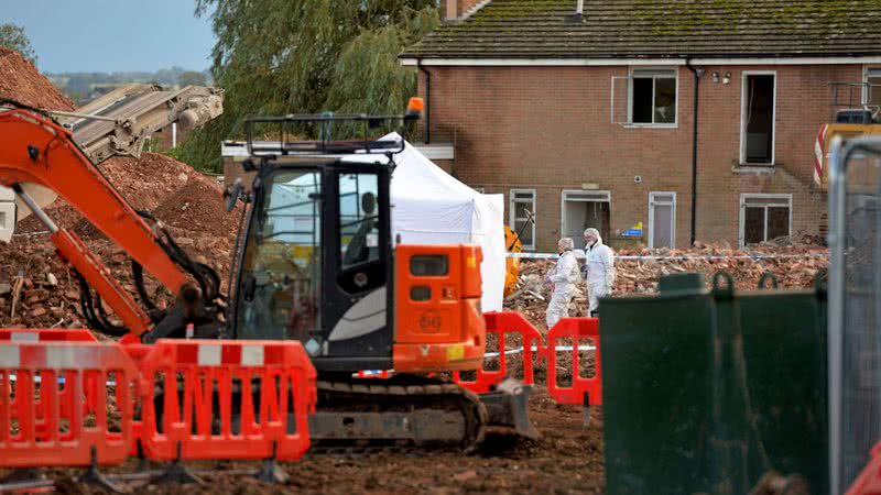 Canteiro de obras em Melton Mowbray, Leicestershire, Inglaterra - Getty Images