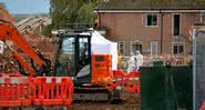 Canteiro de obras em Melton Mowbray, Leicestershire, Inglaterra - Getty Images