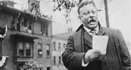 Roosevelt discursando em 1912 - Wikimedia Commons