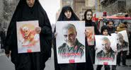 Protestos contra a morte do general Qasem Souleimani - Getty Images