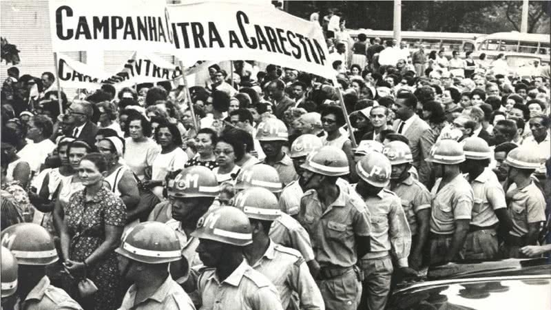 Protesto na Praça da Sé - Crédito: Reprodução