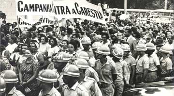 Protesto na Praça da Sé - Crédito: Reprodução