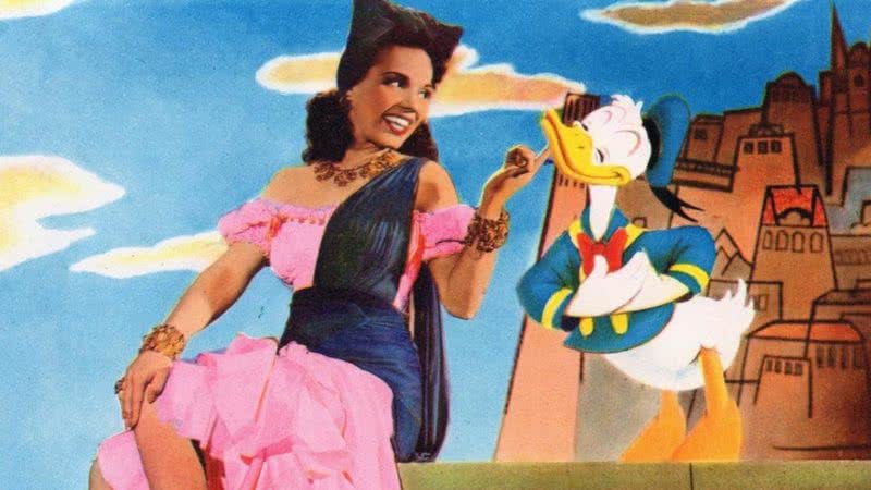 Imagem ilustrativa de Carmem Miranda e Pato Donald - Divulgação