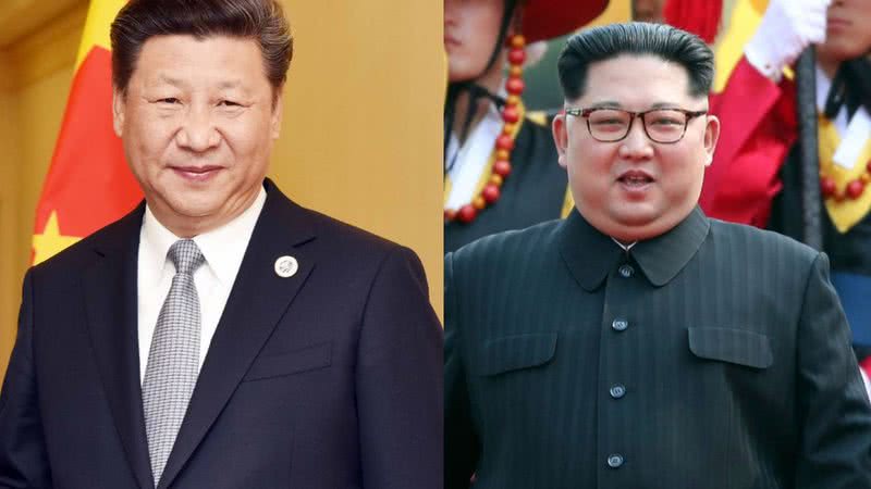 Xi Jiping (China) e Kim Jong-un (Coreia do Norte) - Wikimedia Commons