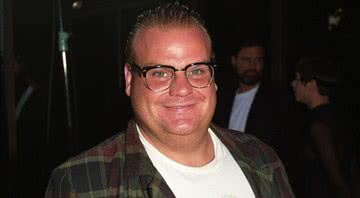 O ator Chris Farley em dezembro de 1997, ano de sua morte - Wikimedia Commons