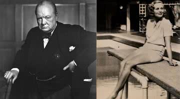 Churchill em retrato, junto com Doris Delevigne - Divulgação