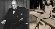 Churchill em retrato, junto com Doris Delevigne - Divulgação