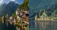 Montagem de Hallstatt e Arendelle - Wikimedia Commons