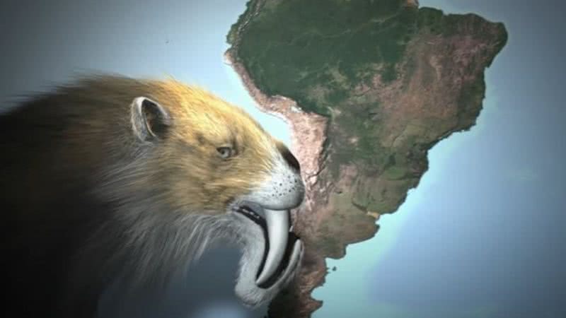 Animação de dente-de-sabre-marsupial - Reprodução / Vídeo / Zapping Sauvage