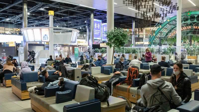 Aeroporto na Holanda em meio à pandemia de covid-19 - Getty Images