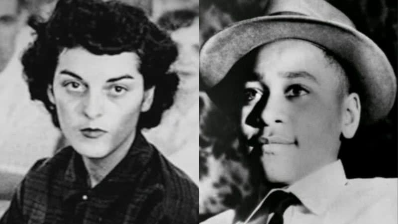 Emmett Till e Carolyn Bryant, em fotografias - Divulgação/YouTube/CBS Mornings / Divulgação/Youtube/ABC11