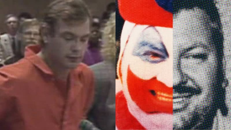 Imagens mostram Jeffrey Dahmer e John Wayne Gacy - Reprodução/Vídeo e Divulgação/Netflix