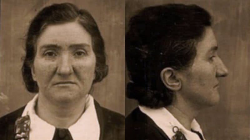 Mugshot de Leonarda Cianciulli já presa - Wikimedia Commons