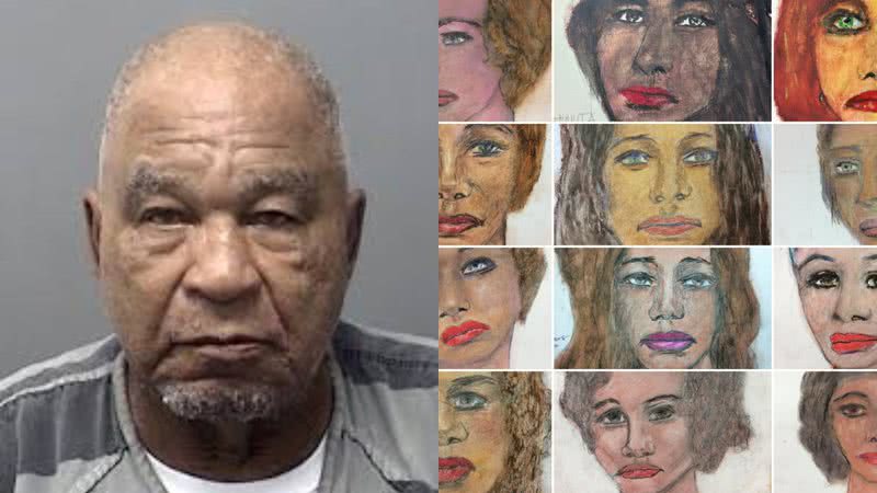 Os desenhos que o serial killer, Samuel Little, fez de suas vítimas - Divulgação/FBI