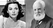 Hedy Lamarr a Alexander Graham Bell, respectivamente - Creative Commons