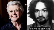 Montagem mostrando Angela Lansbury e Charles Manson - Getty Images e Domínio Público