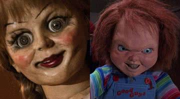 Os bonecos Annabelle e Chucky - Divulgação/Universal Pictures