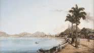 “Baía de Botafogo”, óleo sobre cartão de 1875 - Divulgação / Jaime Acioli