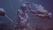 Cena de 'Becoming Cousteau', documentário sobre Jacques-Yves Cousteau - Reprodução/Picturehouse