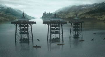 Cena de Harry Potter e o Cálice de Fogo em que a Ilha de St. Finan aparece - Divulgação/Warner Bros