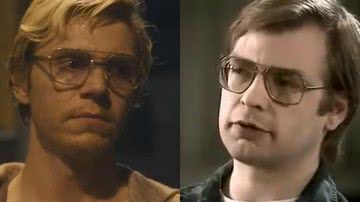 Jeffrey Dahmer: ficção e real - Crédito: Reprodução/Vídeo e Divulgação/Netflix