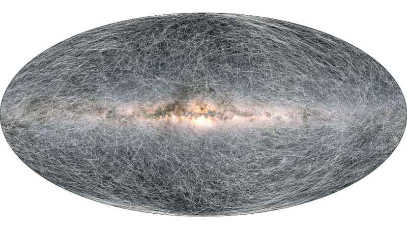 Atlas com 2 bilhões de estrelas - Divulgação/ ESA / Gaia / DPAC