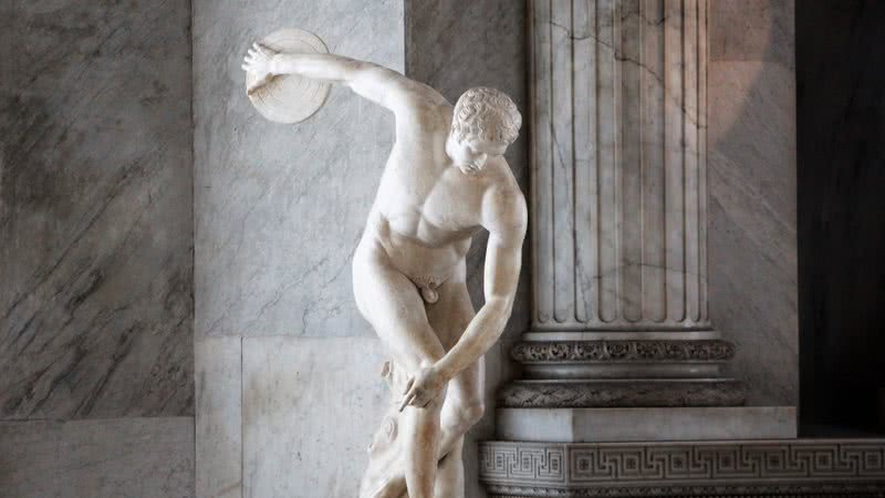 Fotografia da obra Discobolus, de Míron - Leomudde/ Creative Commons/ Wikimedia Commons