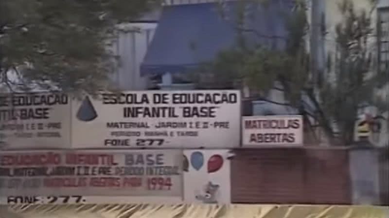 A faixada da Escola Base - Reprodução/Video/YouTube