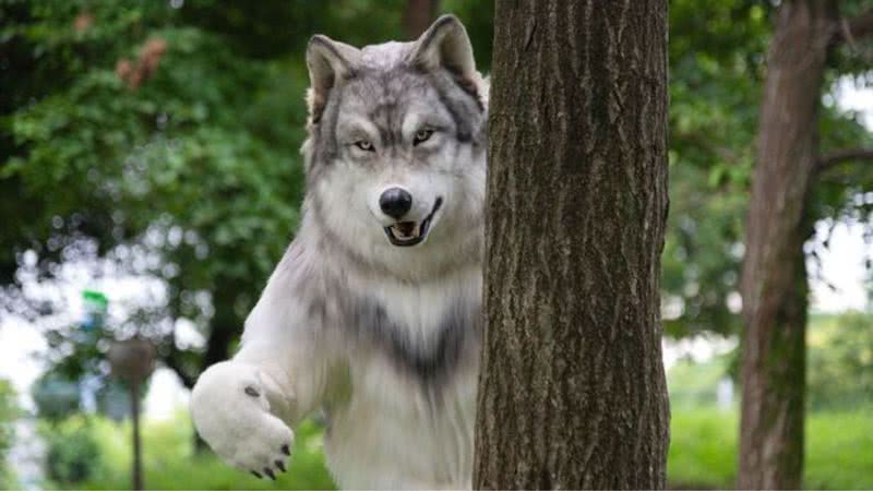 Fotografia do homem usando sua fantasia animal - Divulgação/ Zeppet